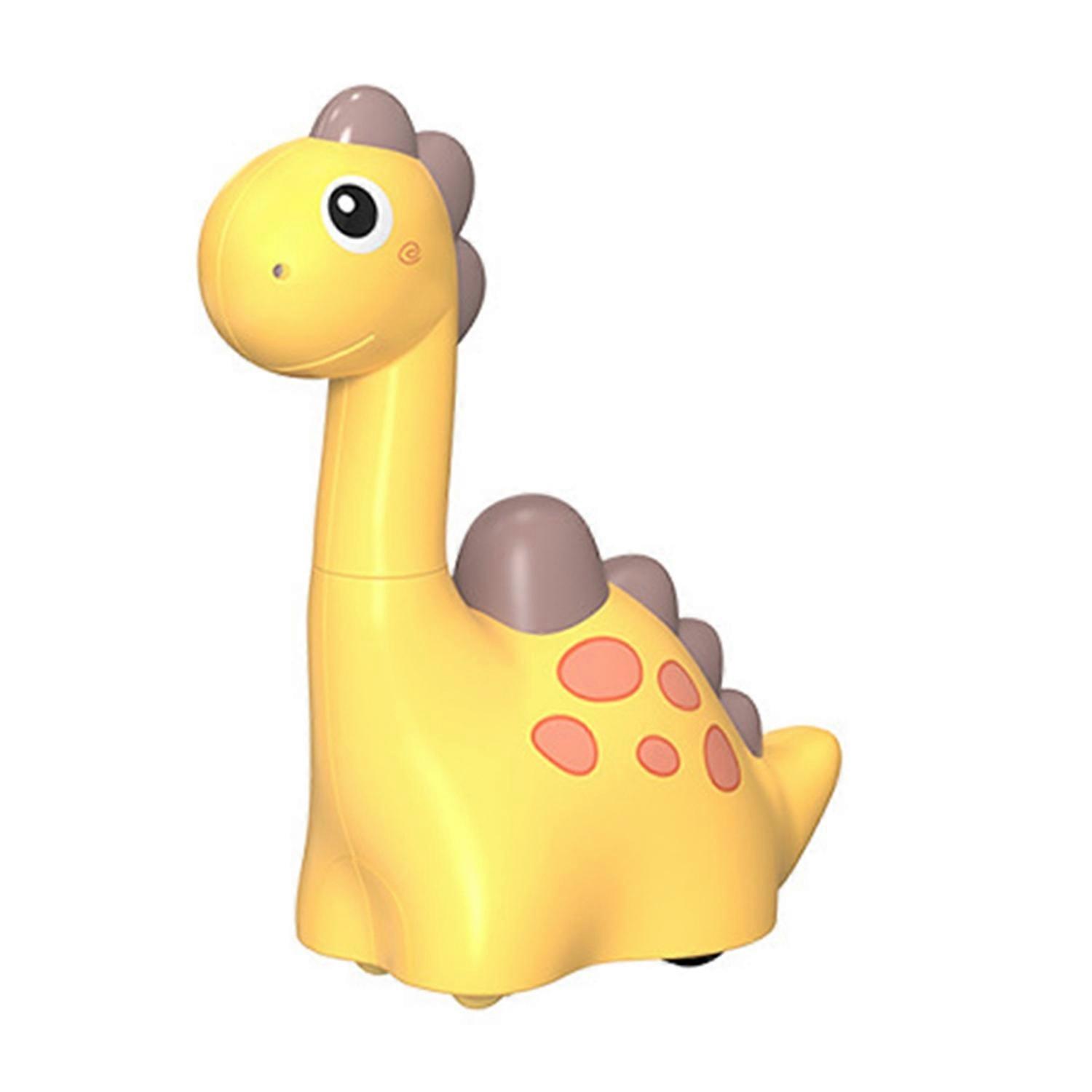 Vivid Appearance 360 Degree Rotatable Neck Sound Effect Bright Color Dinosaur Toy Creative Pull Back