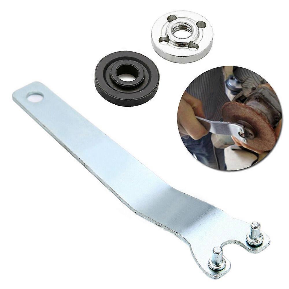 Multi-Function Angle Grinder Flange Spanner Wrench Kit For Grinder Accessories M10 Pressure Plate Polishing Handle Wrench