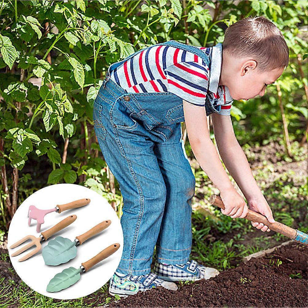 Child Plant Shape Planting Tool Ergonomic Handle Plant Rake for Turning Soils