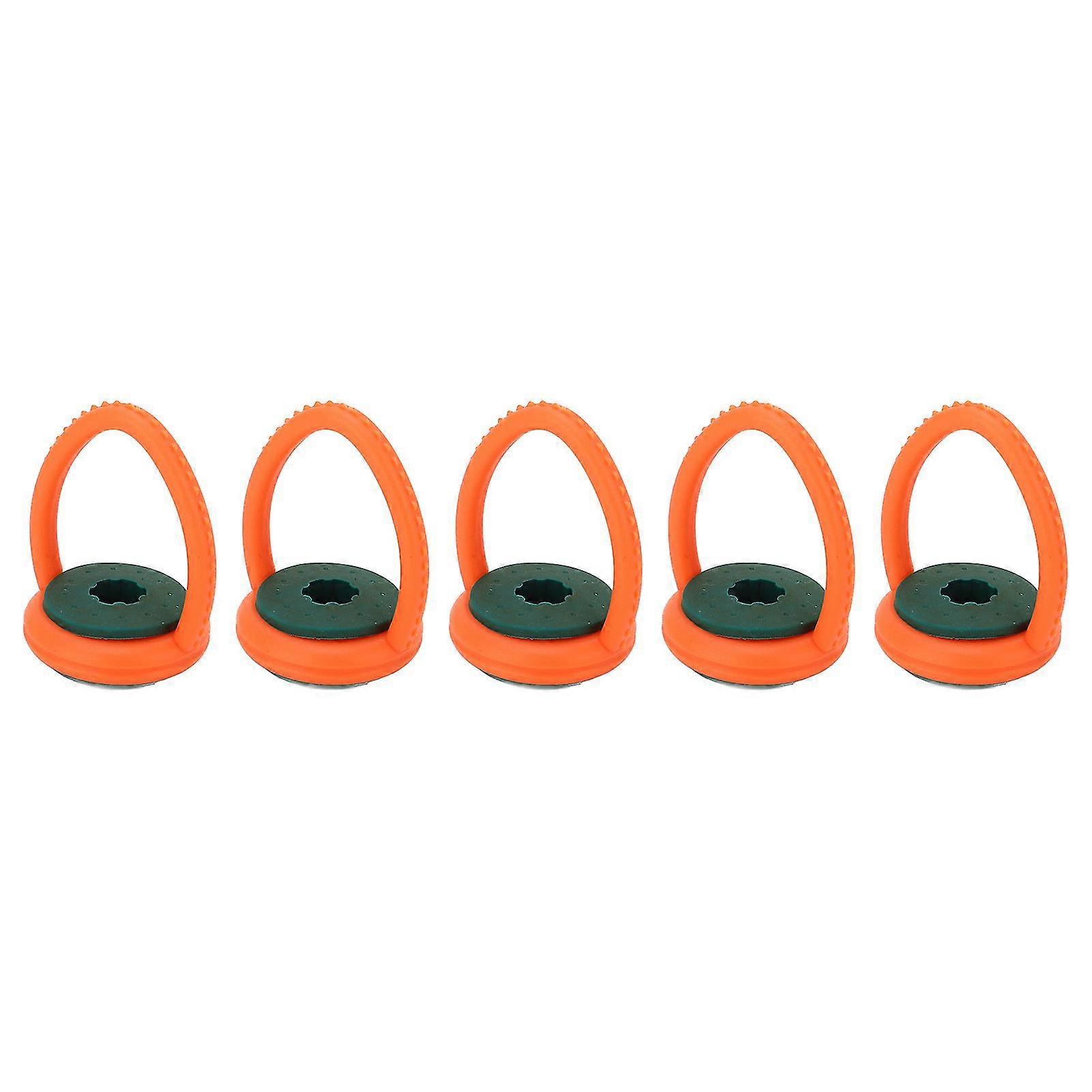 Pool Cue Holder with Hanging Rings for 10mm Billiard Sticks - Set of 5