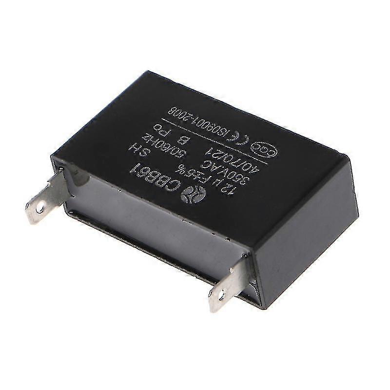 Black 12uf Generator Capacitor Generator Cbb61 12uf 50/60hz 350vac Fan Motor