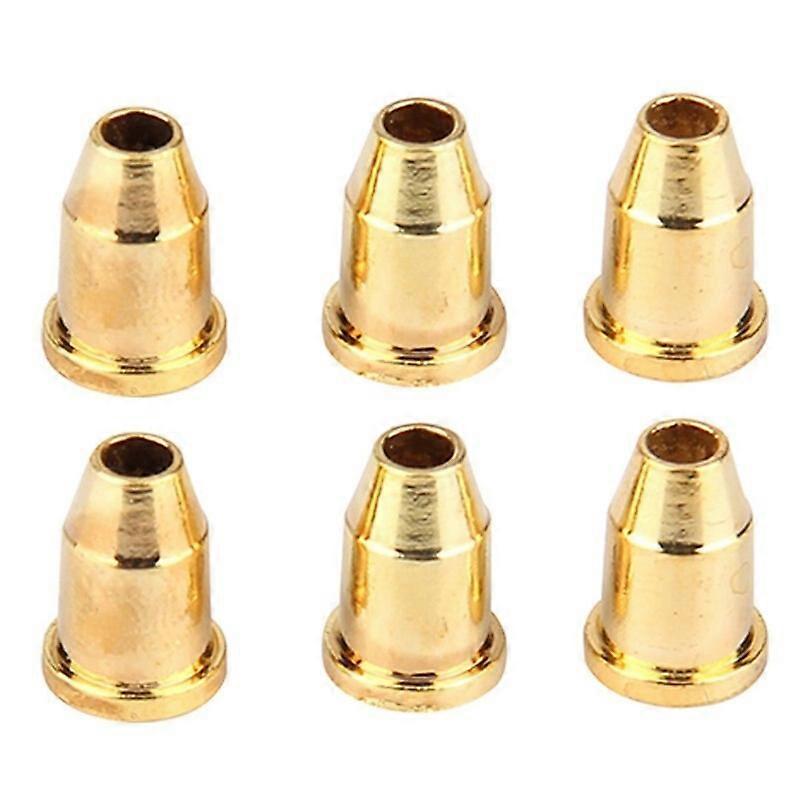 6Pcs Black Metal String ferrules Bushings For Electric Guitar