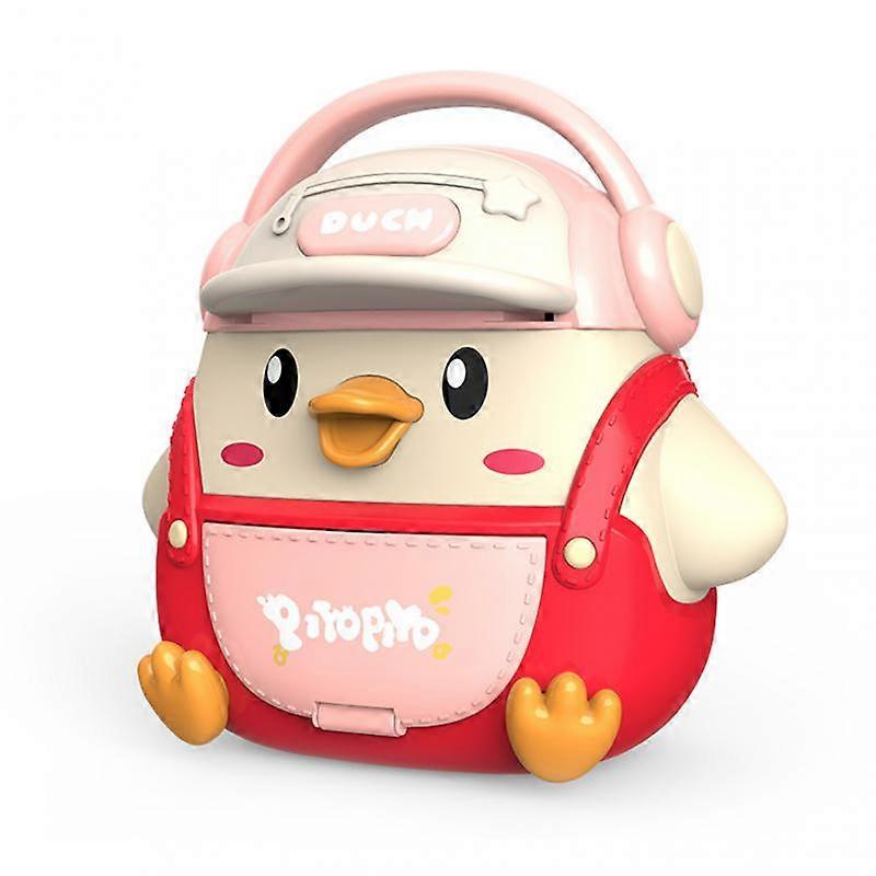 Little Cute Duck Frog Backpack pigs Piggy Bank With Music Automatic Roll Money Fingerprint Unlock Password Unlock money box Toy