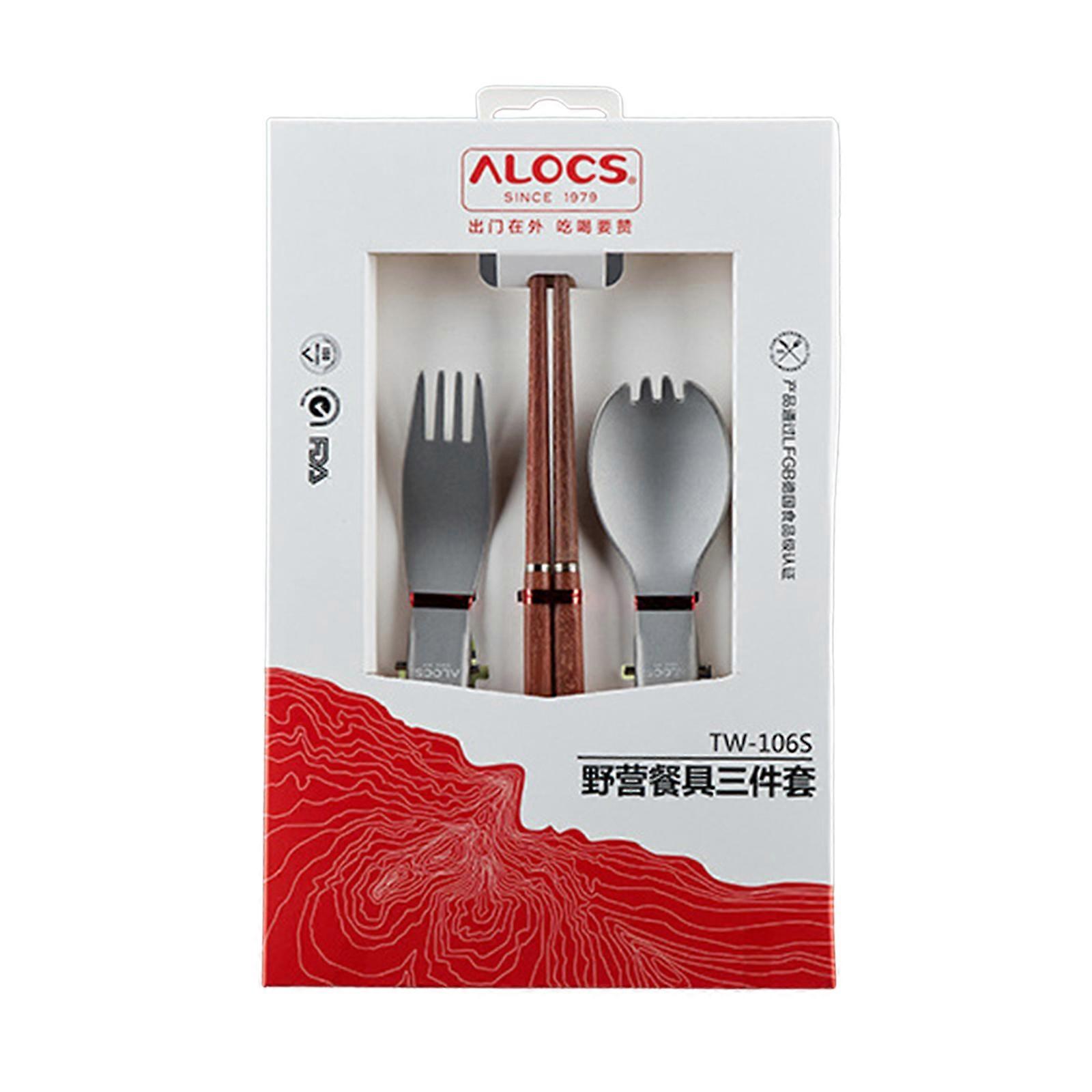 3 pcs Folding Dinner Flatware Utensils Stainless Steel Camping Picnic Durable