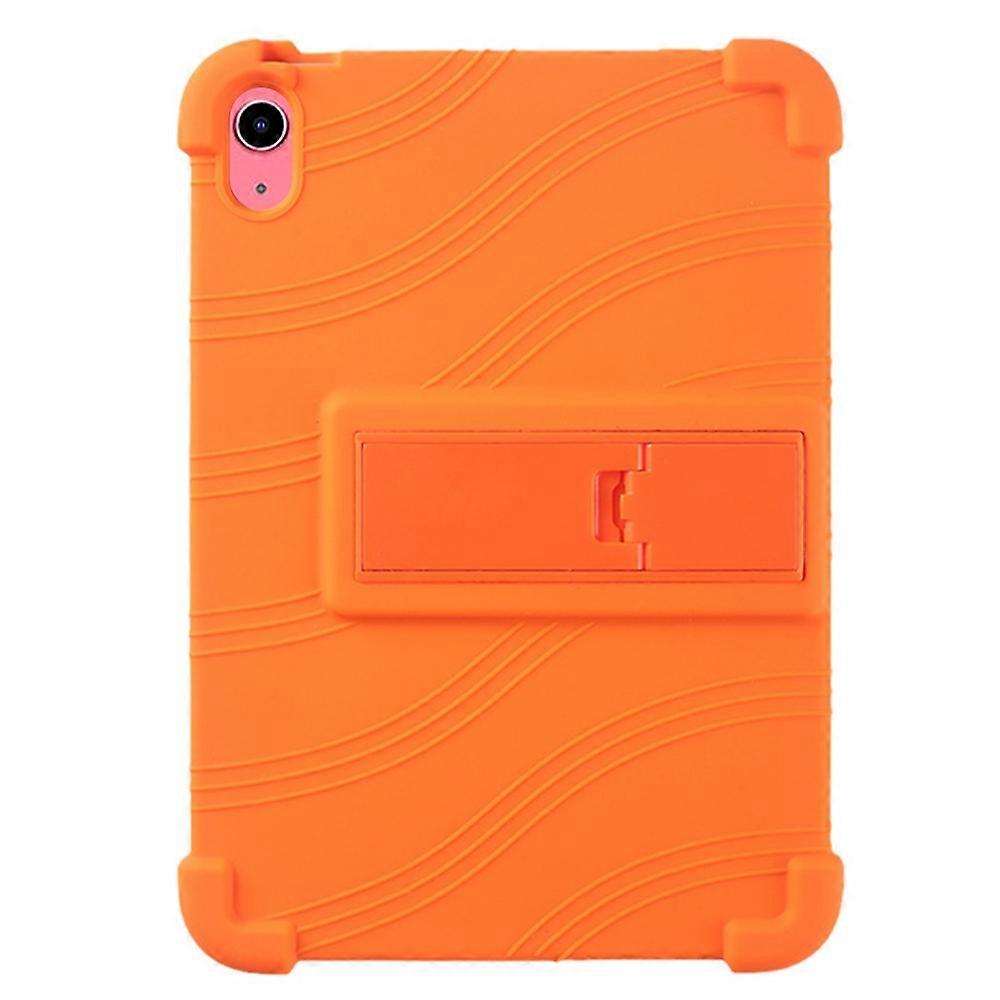 For iPad 10.9 (2022) Shockproof Silicone Tablet Protective Case PC Kickstand Cover