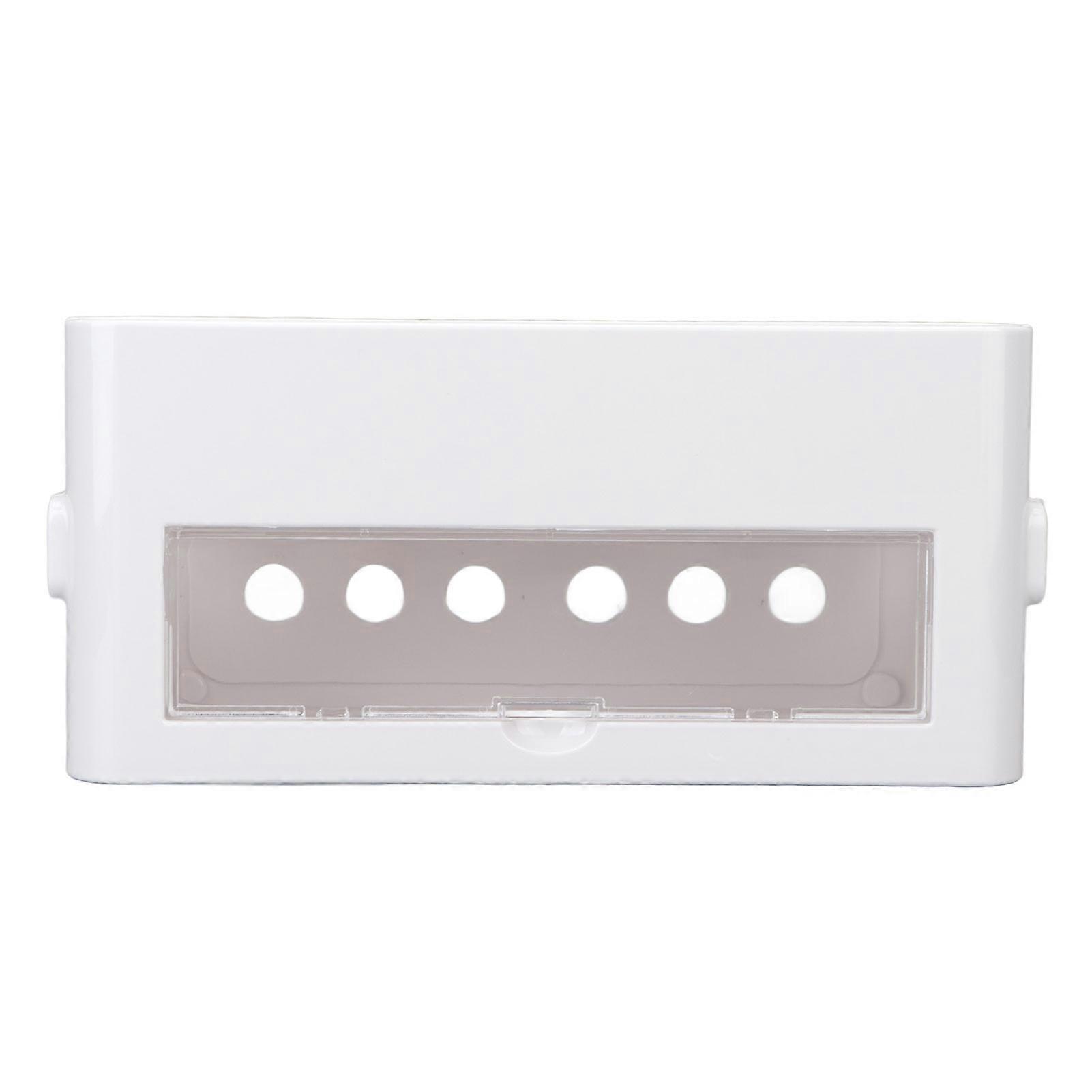 Power Socket Storage Box Safe Dustproof Socket Wire Organizer Plastic Box for Home MediumWhite
