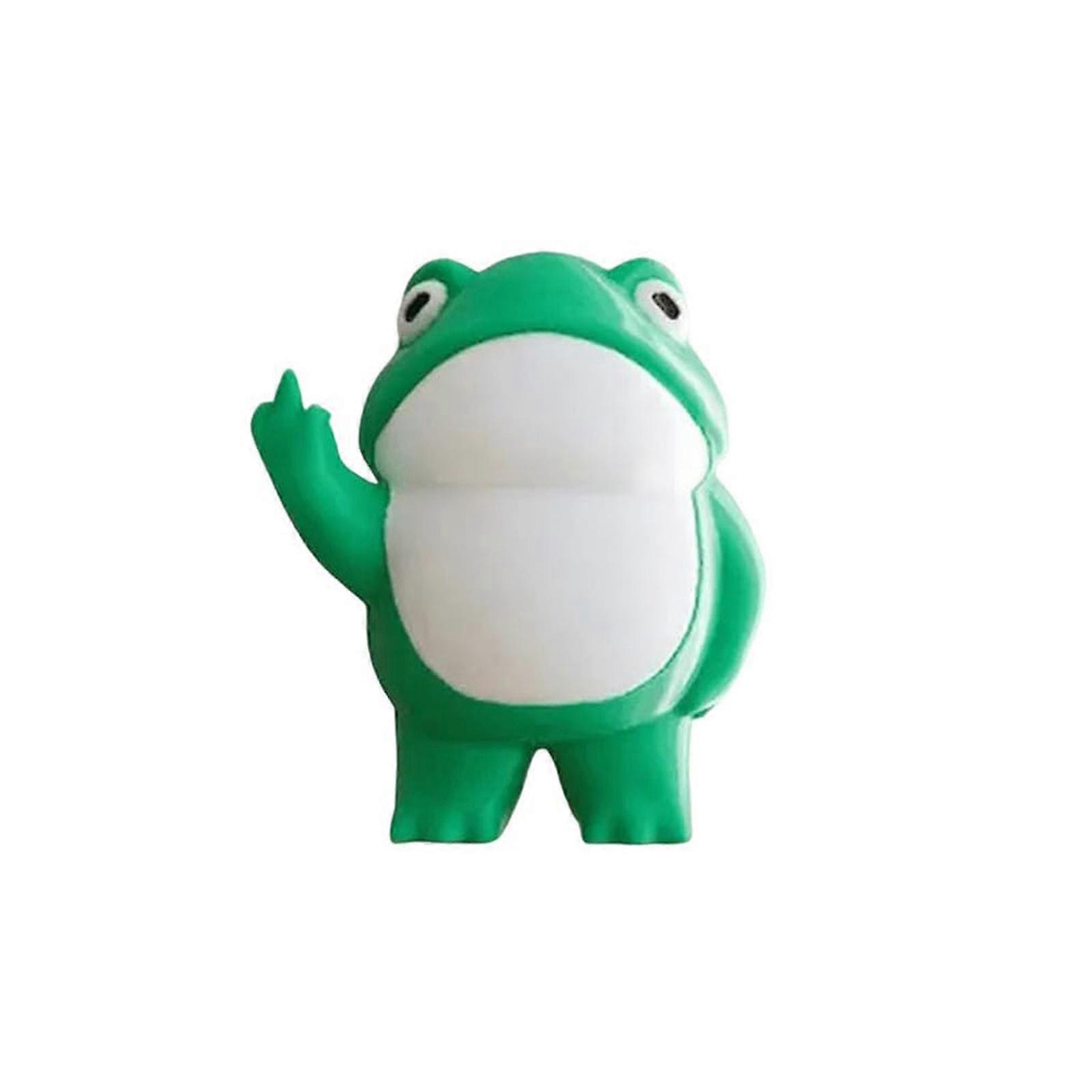 Rebel frog figurine