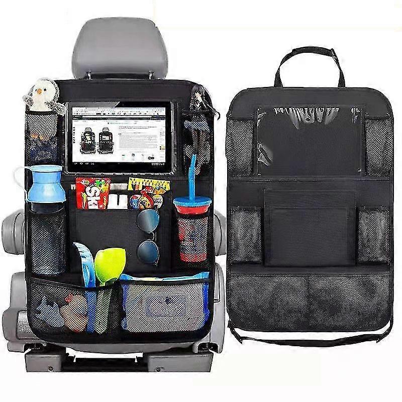 2 Pieces Car Back Seat Organizer For Children With Large Pockets And Ipad Tablet Compartment Waterproof Car Seat Protector Kick Mat Protection For Car
