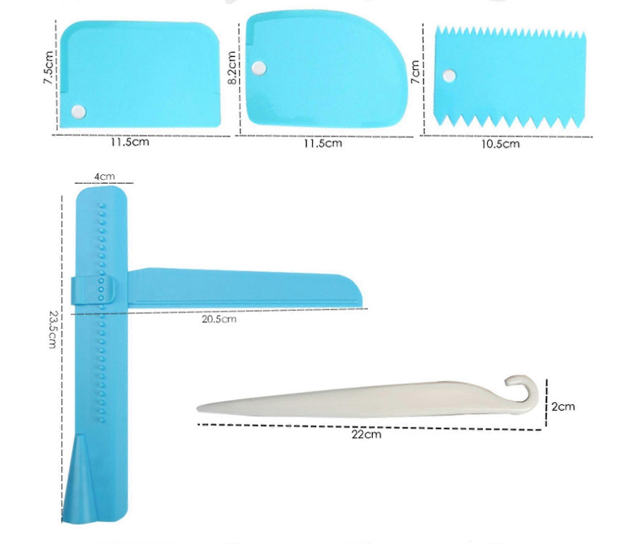 Pack Of 9 Cake Scrapers, Cake Scraper, Cake Smoother, Adjustable Smooth Cake Spatula, Cake Scraper Set, Smoother, Fondant Cake Smoother, Cake Scraper
