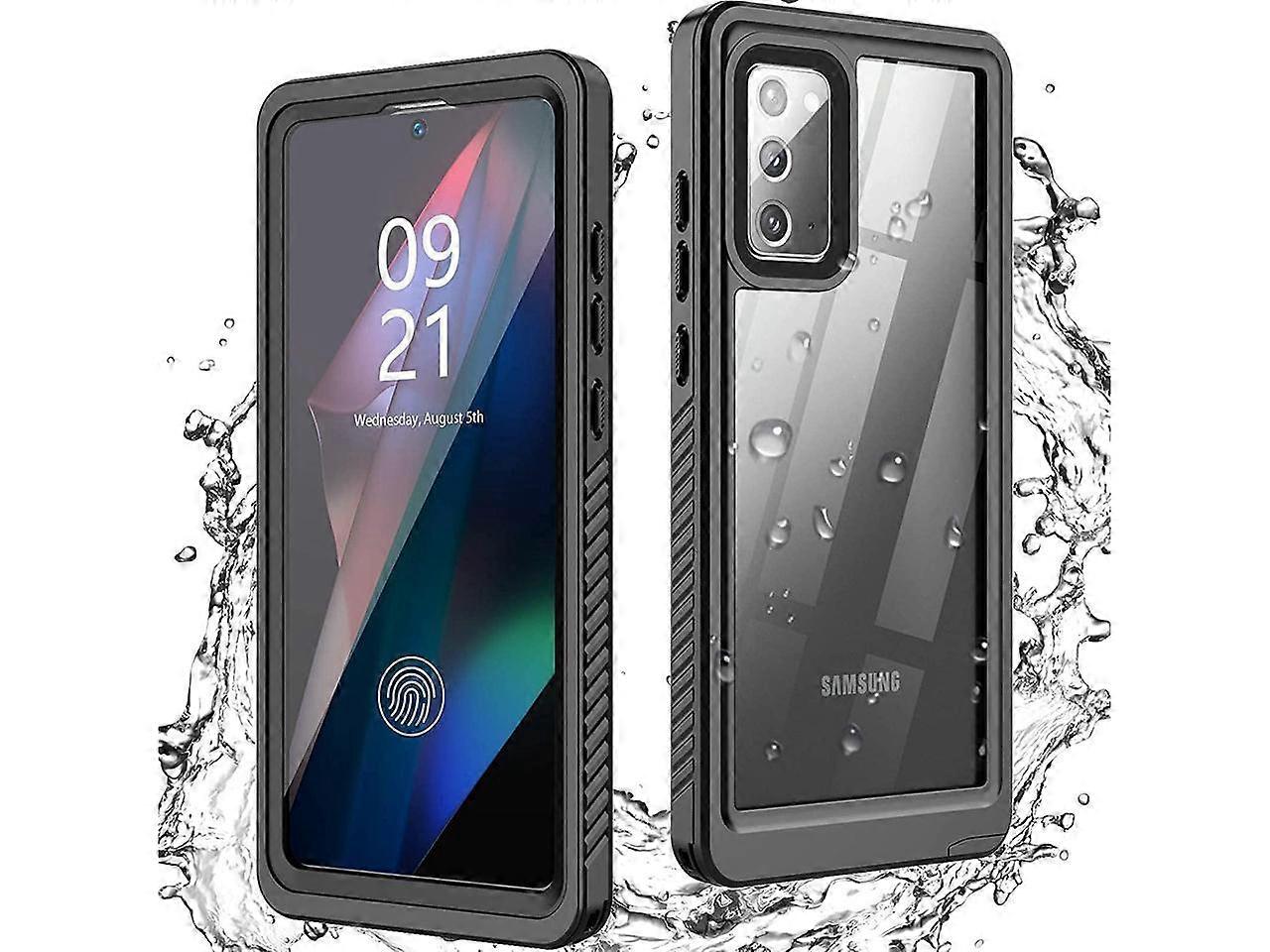 Samsung Galaxy Note 20 Case Waterproof, Built in Screen Protector Shockproof Full Body 360 Protective IP68 Underwater Clear Case for Galaxy Note 20 6.