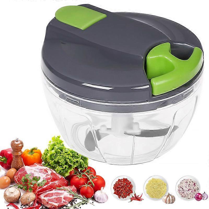 520ml Manual Food Chopper Hand Pull String Vegetable Cutter Portable Food Mincer Durable Kitchen Food Processor