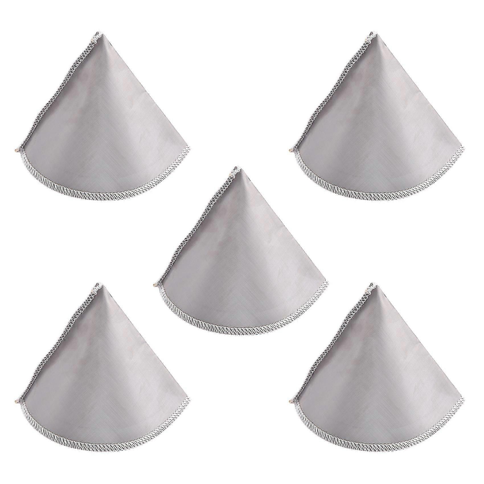 5x Reusable Pour Over Coffee Filter Mesh Paperless Coffee Filter Stainless Steel Cone Filter 3 To 4