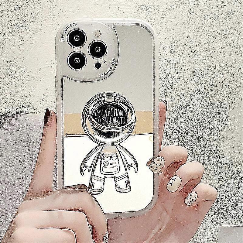 Mirror Kickstand Case Compatible With Iphone 13 Pro Max/13 Pro/13, Astronaut Pc Protective Cover