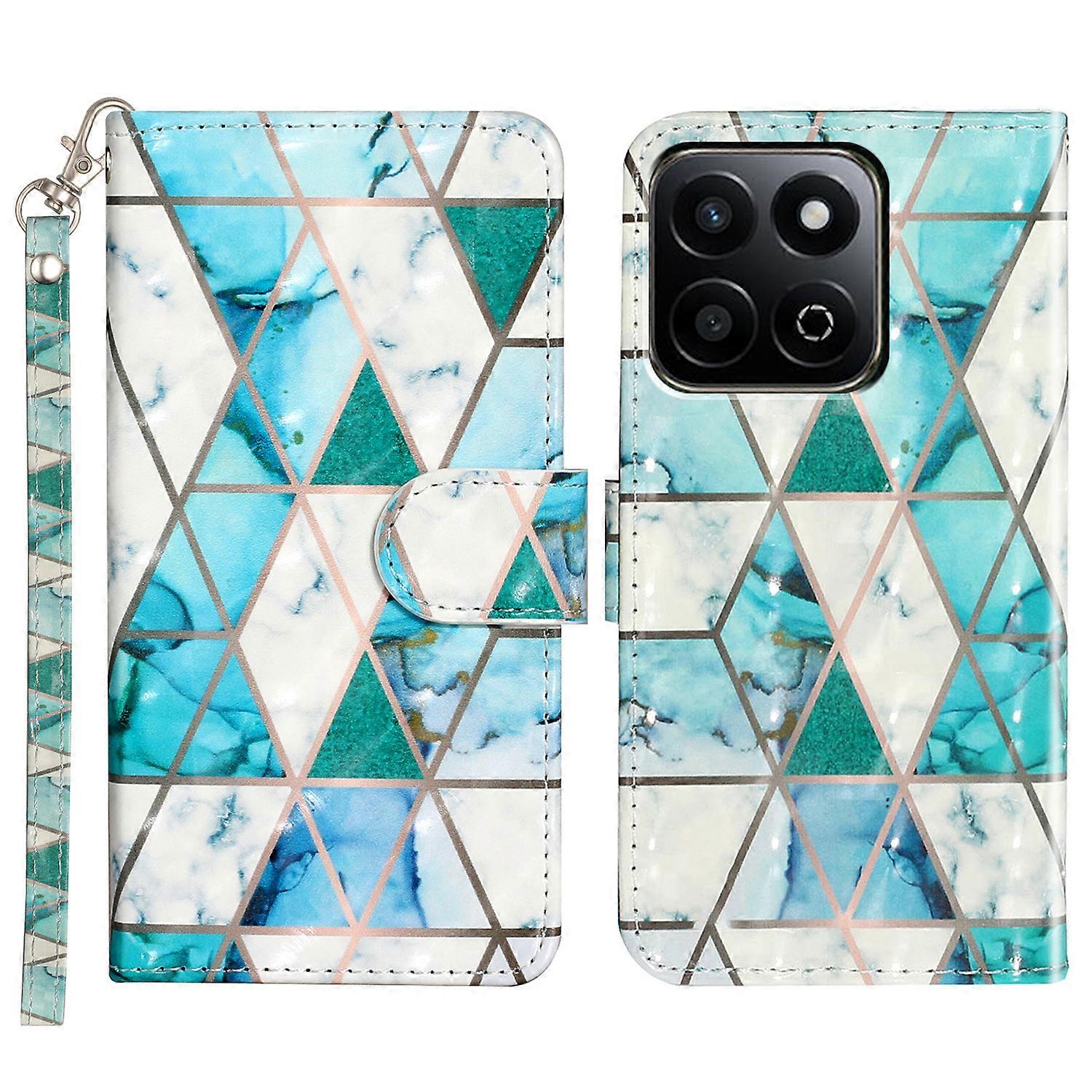 For Honor 200 Smart 5G/ Play 9T Case 3D Pattern Printed Phone Leather Phone Cover