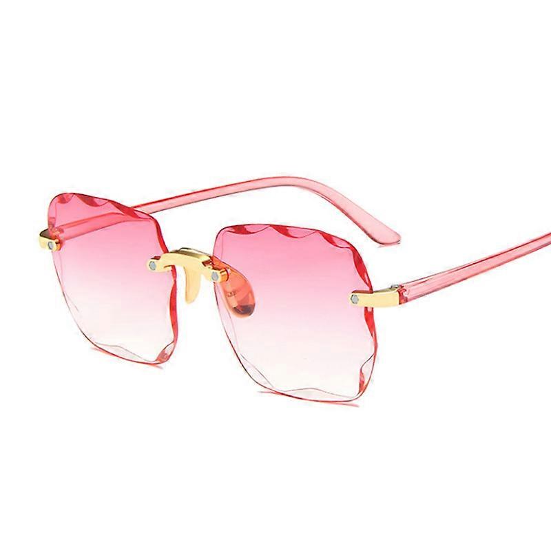 Clássico vintage square óculos de sol mulher gradiente espelho sem moldura óculos de sol feminino retro moda rimless Oculos De Sol