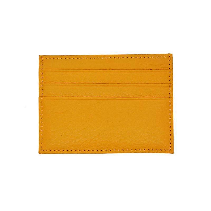 100% Cow Genuine Leather ID Card Holder Litchy Grain Candy Color Travel Card Cover Multi Slot Slim Card Case (Custom available)