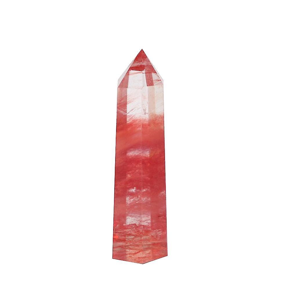 40-50mm Red Smelting Quartz Crystal Point Healing Obelisk