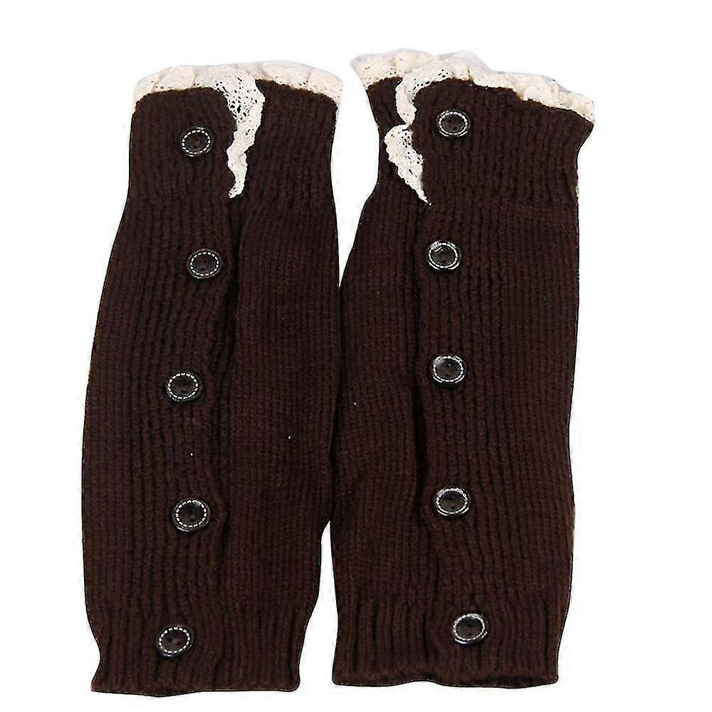Mädchen Beinwärmer, häkeln gestrickte Spitze Boot Manschetten