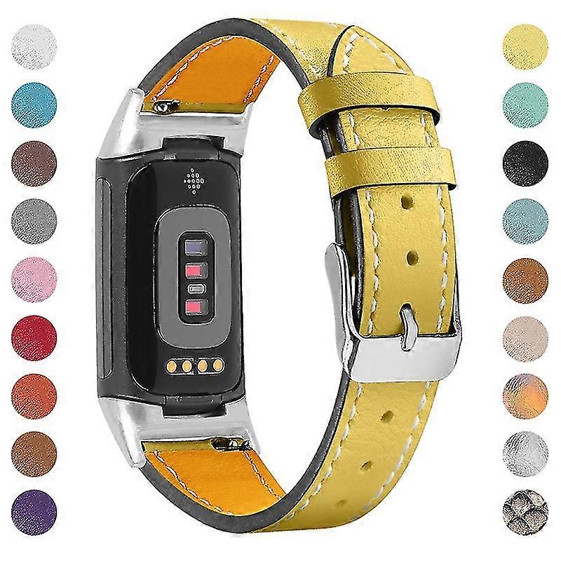 Prémium valódi bőr állítható szíj óraszíj a Fitbit Charge 6/5 számára