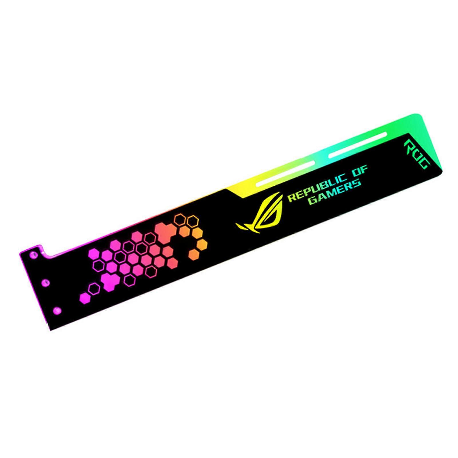 Graphics Card Bracket Luminous Strong Structure RGB 12-color LED GPU Support for Computer