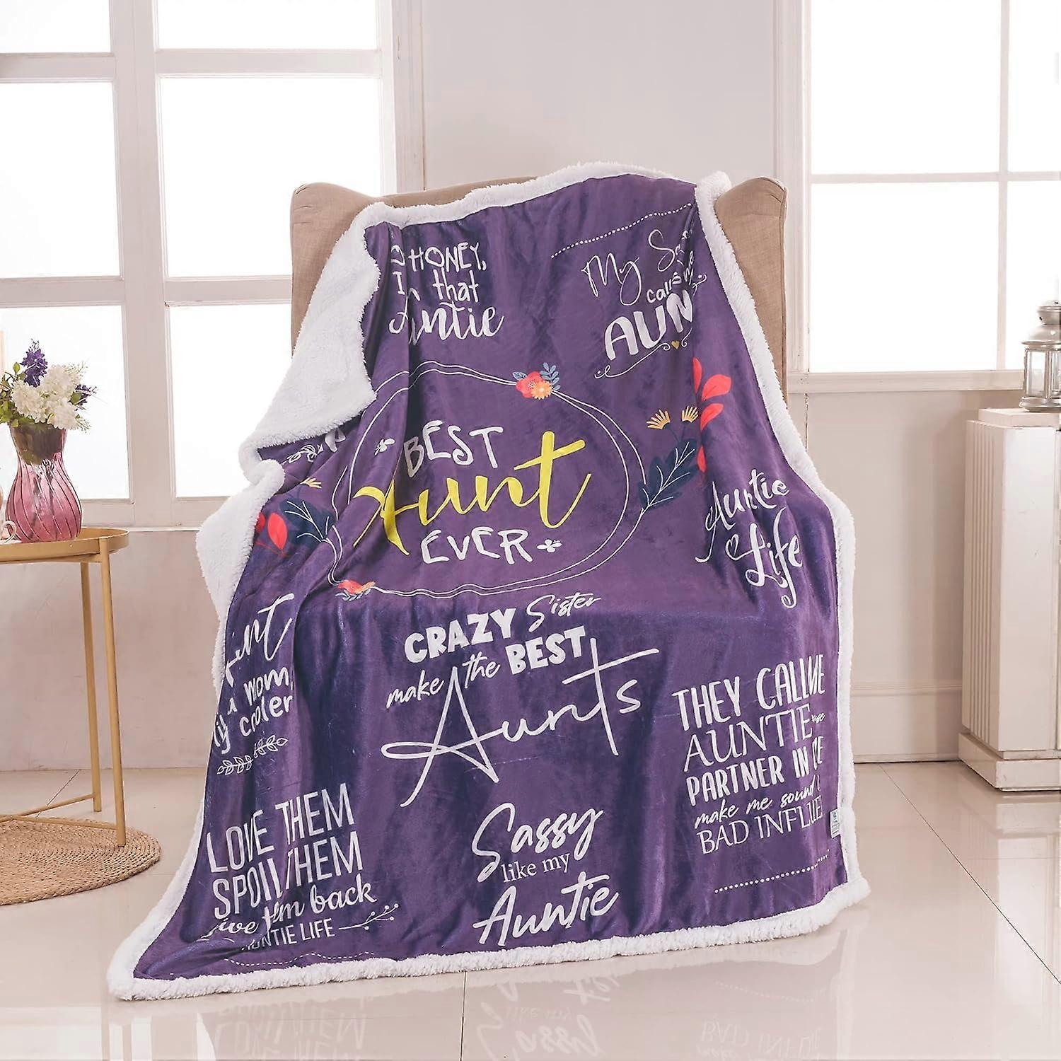 A Funny Gift for Aunt Blanket That Ticks All The Right Boxes  Best Aunt Ever, Bring Laughter & Warmth to Your Favorite Aunt: Mother's Day, and Birthda