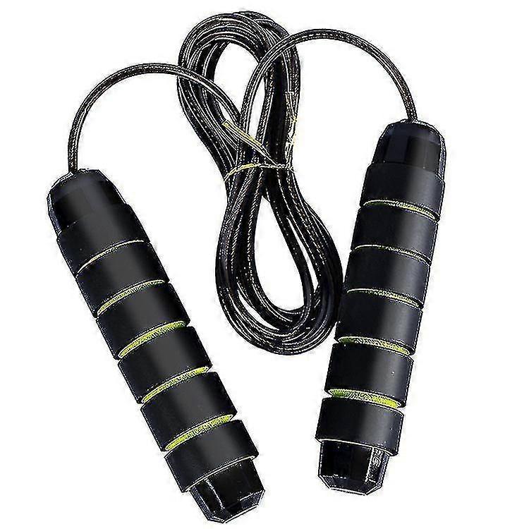Jump Rope,adjustable Steel Wire Ball Bearings Black