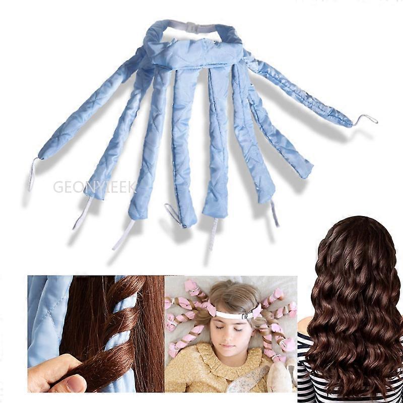 Lazy Hair Curler Wałki do włosów Beztemperaturowy pręt do lokowania Opaska na głowę Loki Jedwabna wstążka Sleeping Soft Wave Formers No Heat Curls Ribbon (Rysunek 2 unproducts)