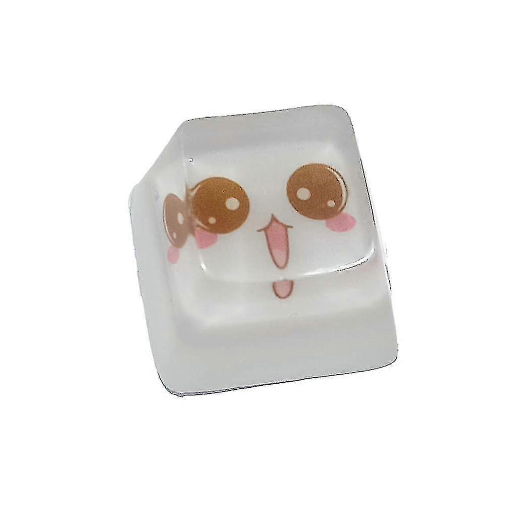 1pc Resin Mechanical Keyboard Keycap Cherry Profile R4 Translucent Key Cap