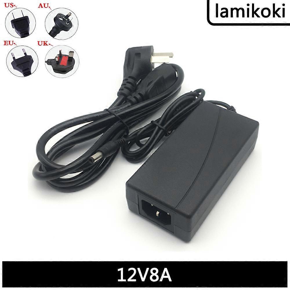 12V 8A Power Adapter 110V 220V AC To 12V8A Power Charger DC 12v 8a