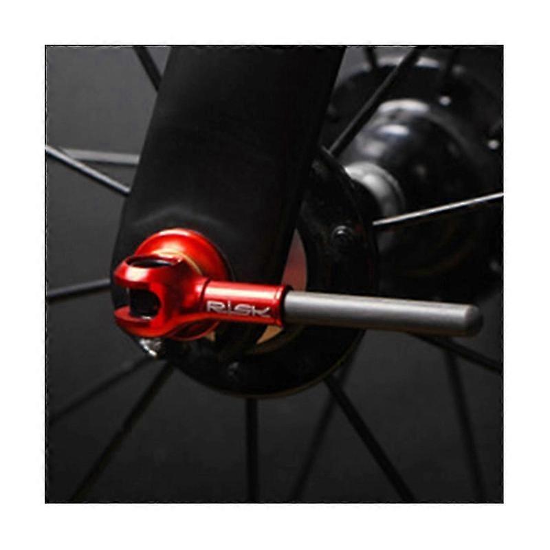 Ποδήλατο βουνού Ράβδος γρήγορης απελευθέρωσης αξόνων τιτανίου από κράματα τιτανίου κραμάτων τιτανίου γρήγορης απελευθέρωσης (μαύρο)