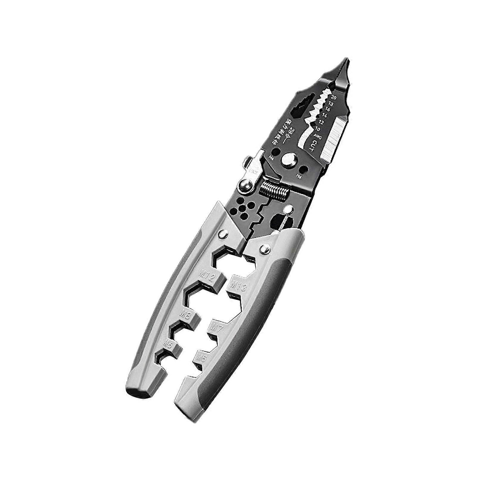 Wire Stripper Hand Tool Wiring Tool Crimping Splitting Screwing Wire Crimper