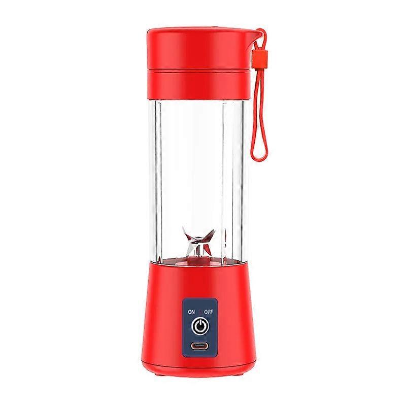 Mini Juicer Red 380Ml Usb Blender Bottle Squeezer Extractor Machine Juicers