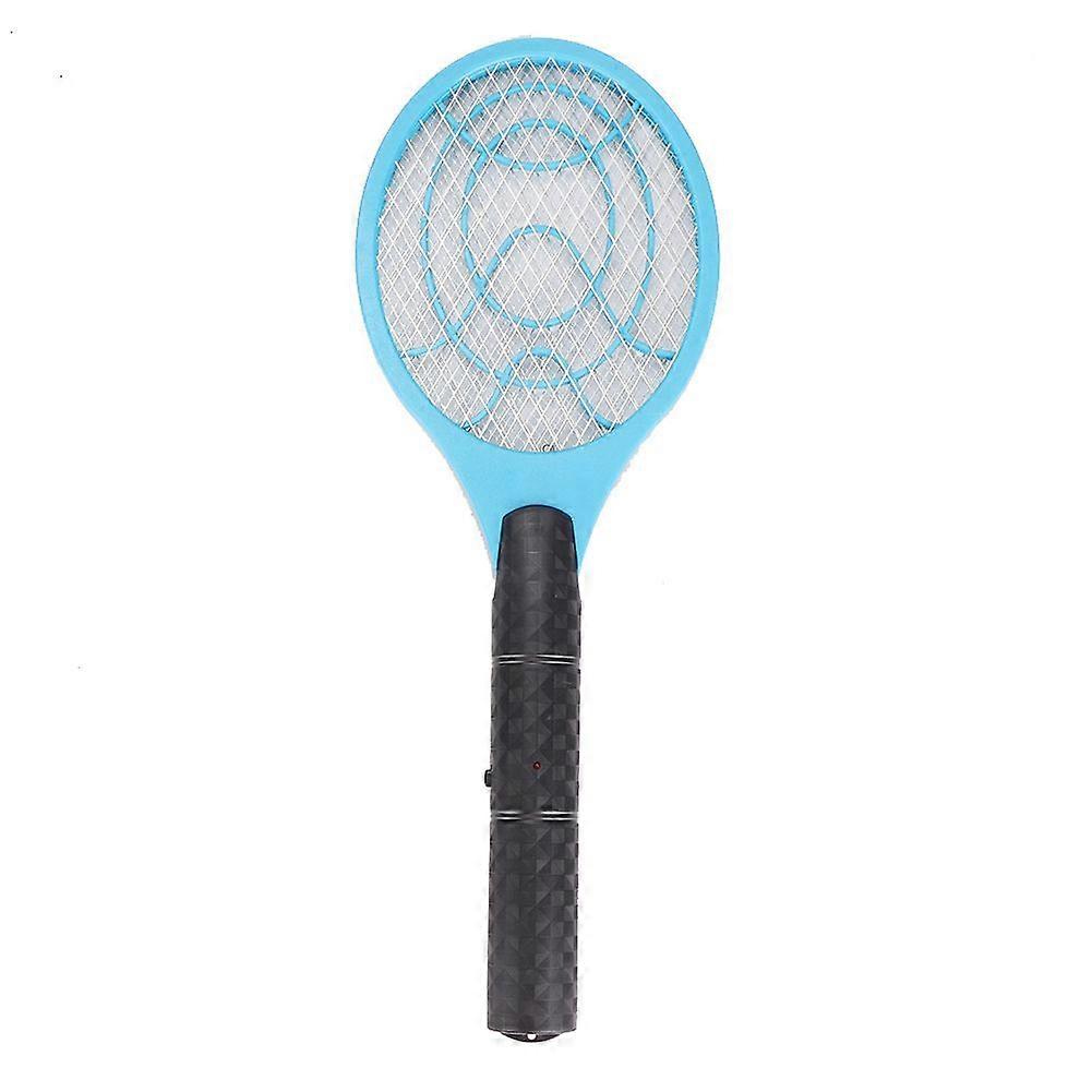 Efficient Handheld Electronic Mosquito Swatter Fly Killer for Home Office Blue
