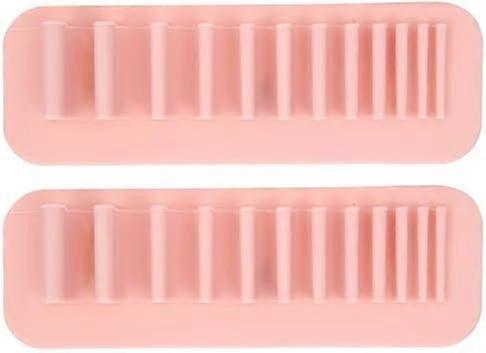 Collapsible Silicone Makeup Brush Drying Rack Set, 2 Pcs Portable Holder Stand for Artists, Easy Clean, Compact Design