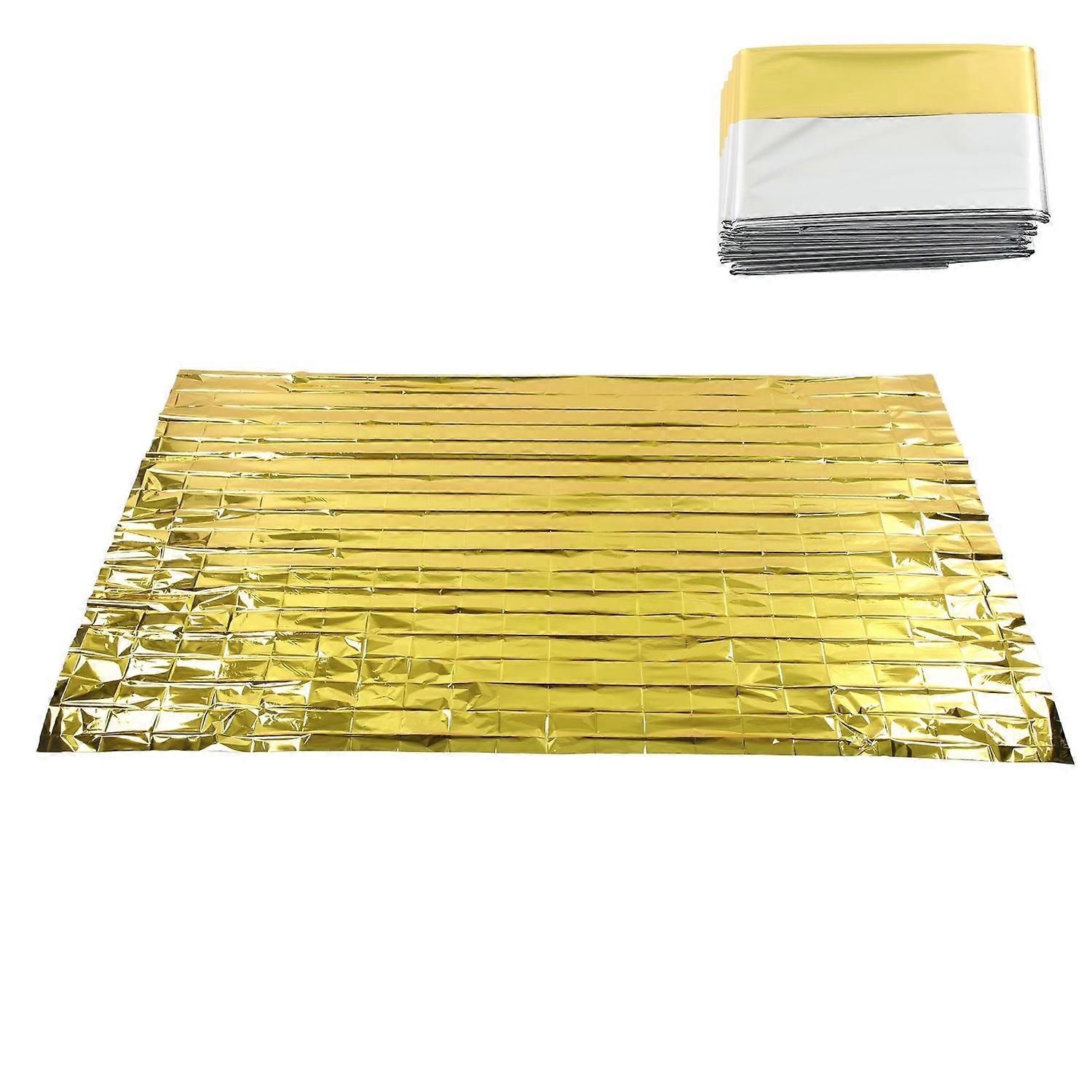 3PCS Emergency Blankets Emergency Blankets Gold Silver 2 Color Reflective Thermal Blanket Waterproof