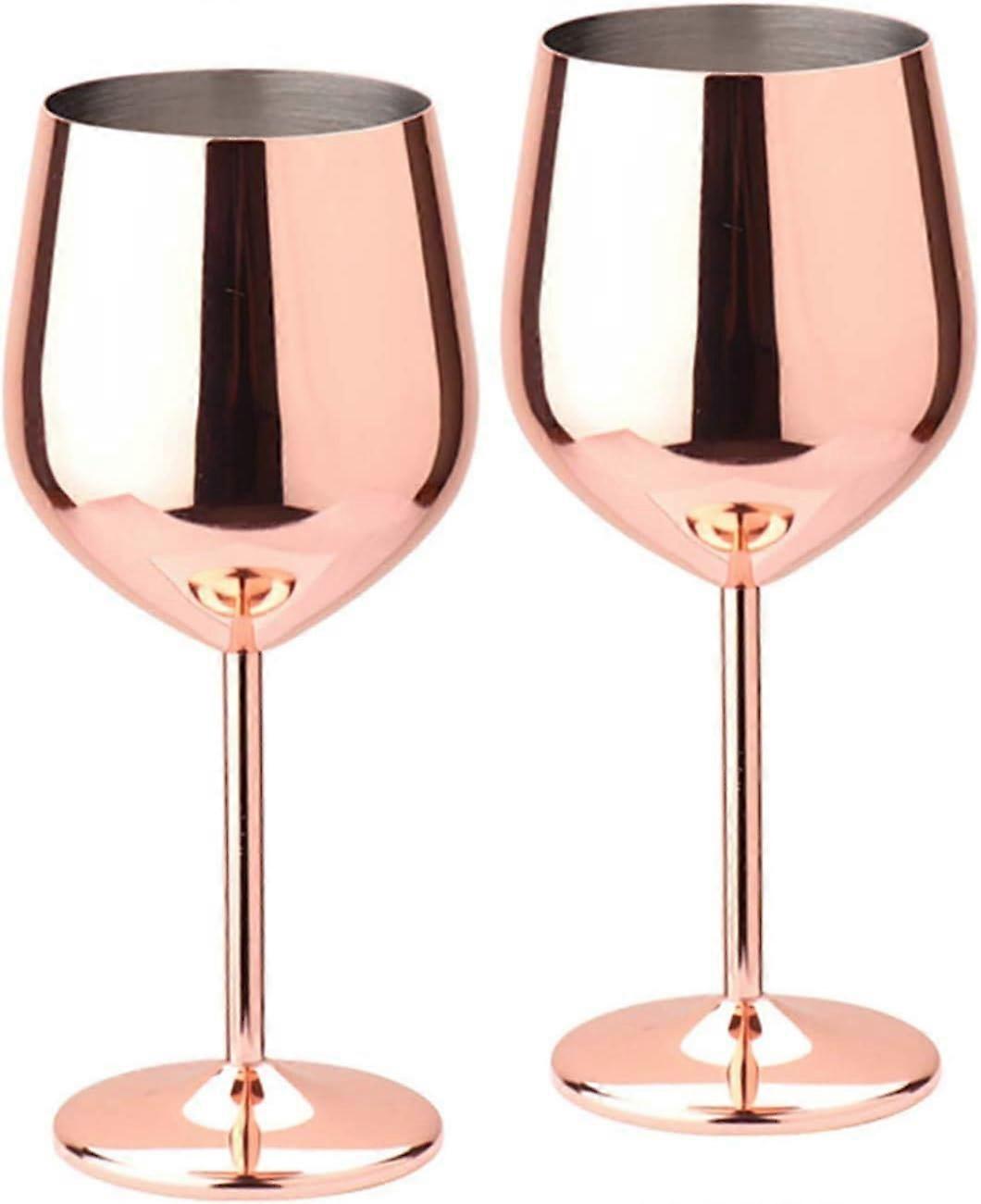 Edelstahl Rotweinglas, bruchsicher für Weiß-/Rotwein, Cocktailglas, unzerbrechlich