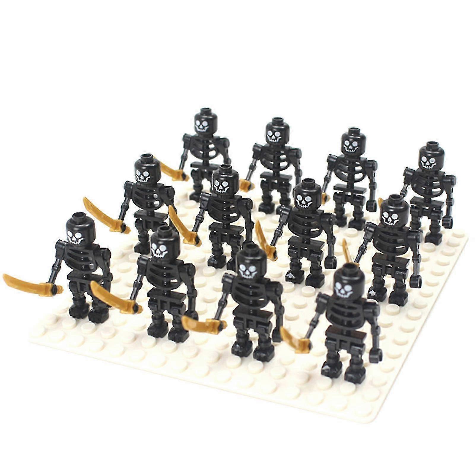 12pcs Skeleton Warriors Corps Building Blocks Modello Giocattoli Collezione Forniture | Fruugo Au