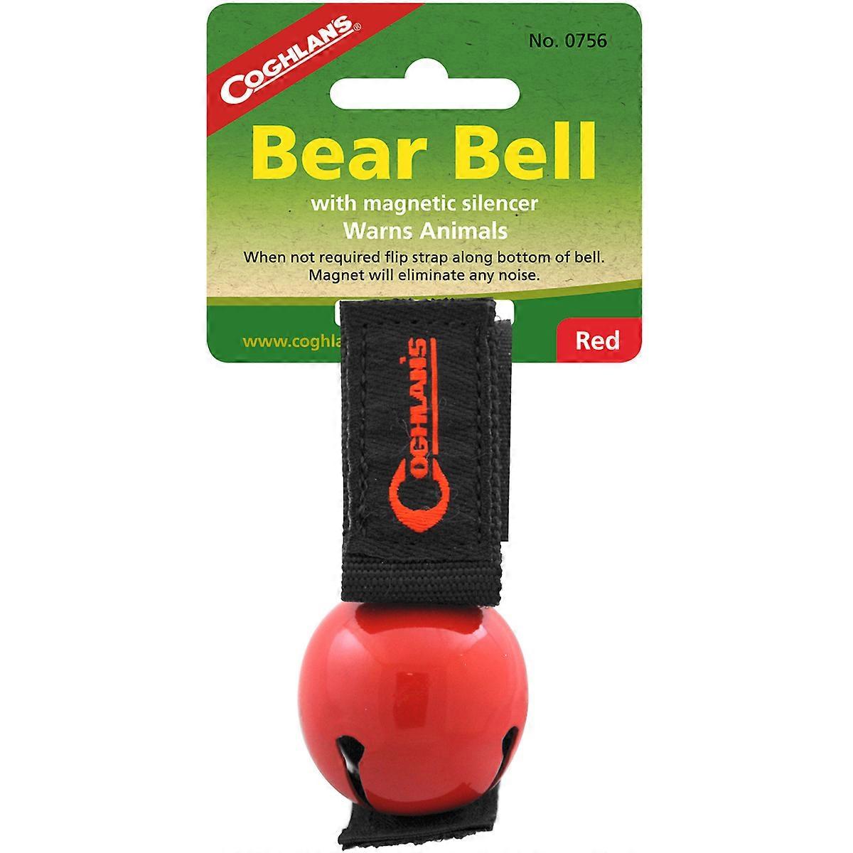 Coghlan's Bear Bell w/ Μαγνητικός σιγαστήρας και μεταφορά ιμάντα, πεζοπορία & κάμπινγκ ασφάλεια
