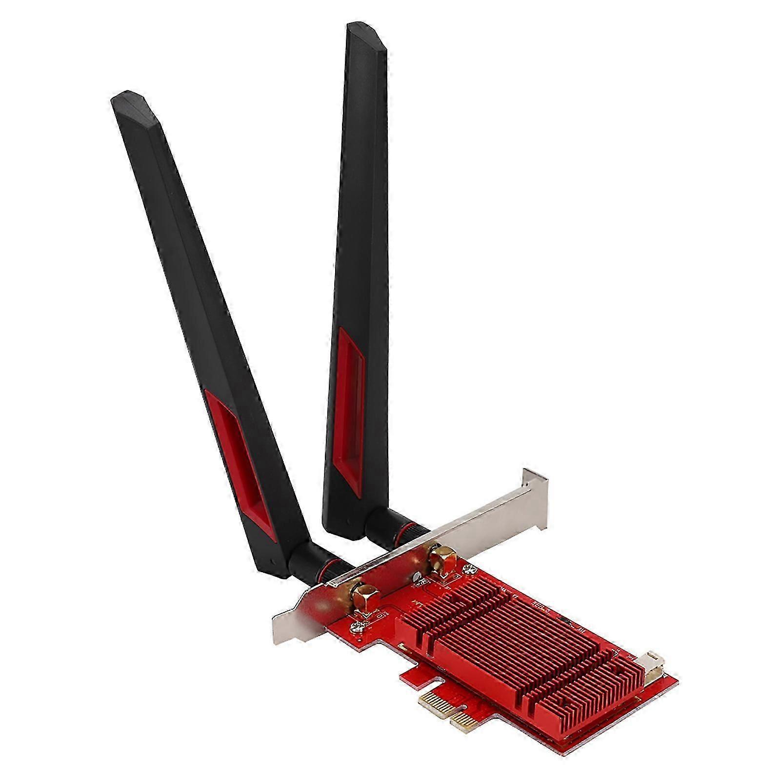For Intel Ax200 Bluetooth 5.0 Pcie Desktopwireless Network Card With 8dbi Antenna