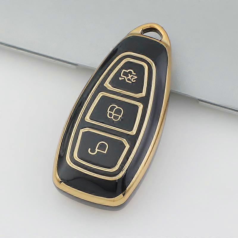 3 Button Key Cover For Ford Transit Custom Mondeo Fiesta Kuga ST Line MK3 Focus 3 Station Wagon Ecosport Case Key Protection