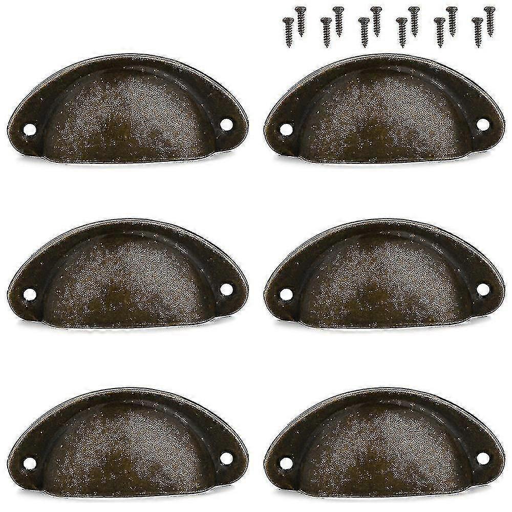 12pcs Cup Handles Shell Pull Kitchen Cupboard Cabinet Door Furniture Drawer Knobs