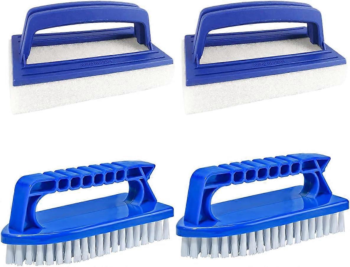 Pool Sponge Brush, 4 Pack, for Spas, Small Pools and Tubs