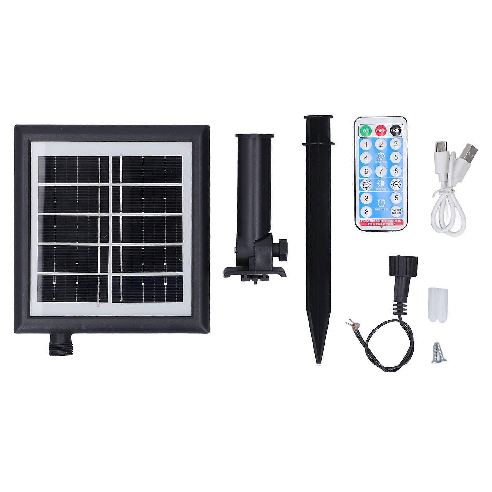 Boîtier de commande de guirlande lumineuse solaire 4 luminosité 8 mode clignotant IP65 Panneau de commande de guirlande lumineuse LED 4,5 V entrée 24 V sortie