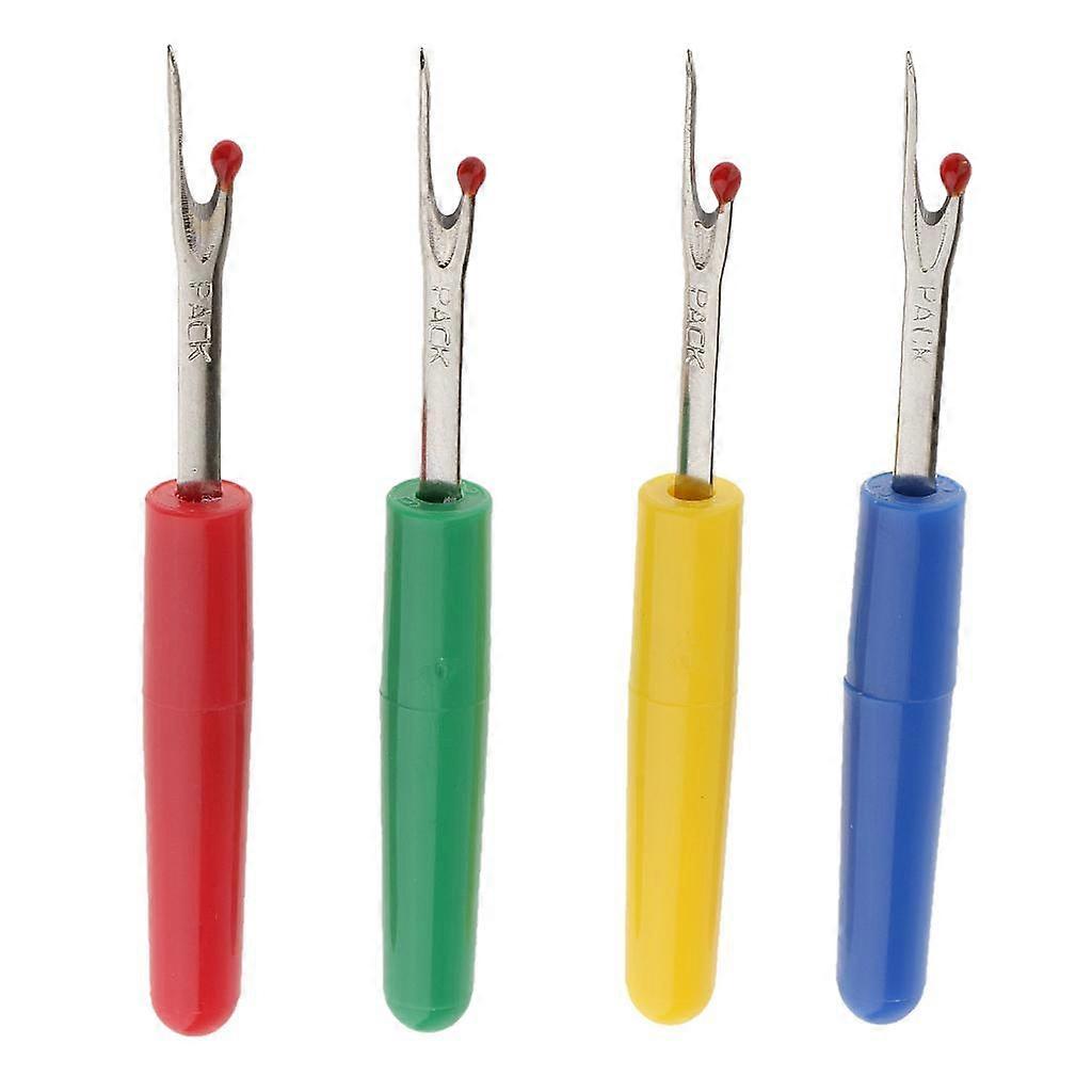 4pcs Plastic Seam Ripper Stitch Unpicker Thread Picker Sewing Craft Tool
