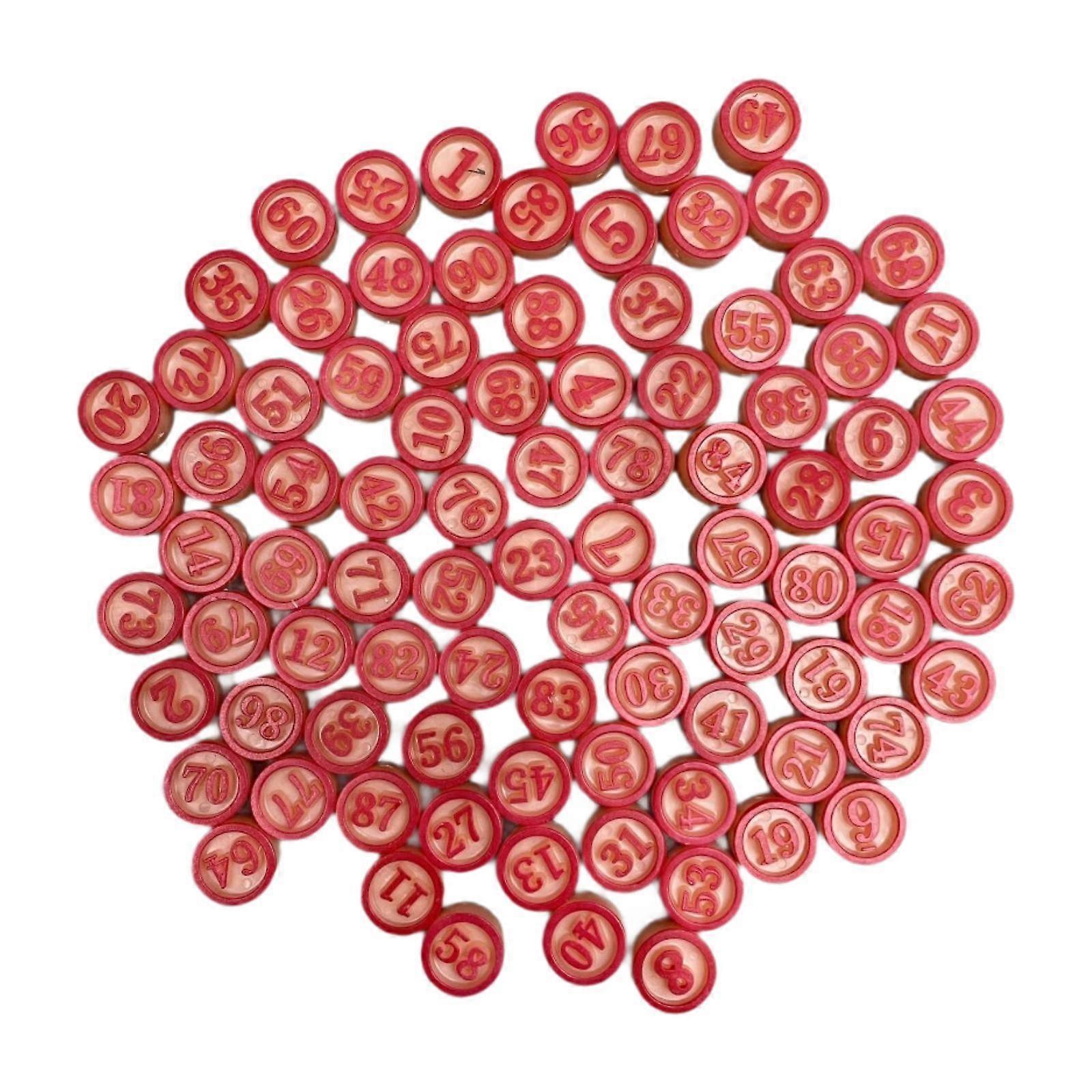 90Pcs Bingo Chips 1.8cm Diameter Bingo Chess for Gathering Festivals Wedding
