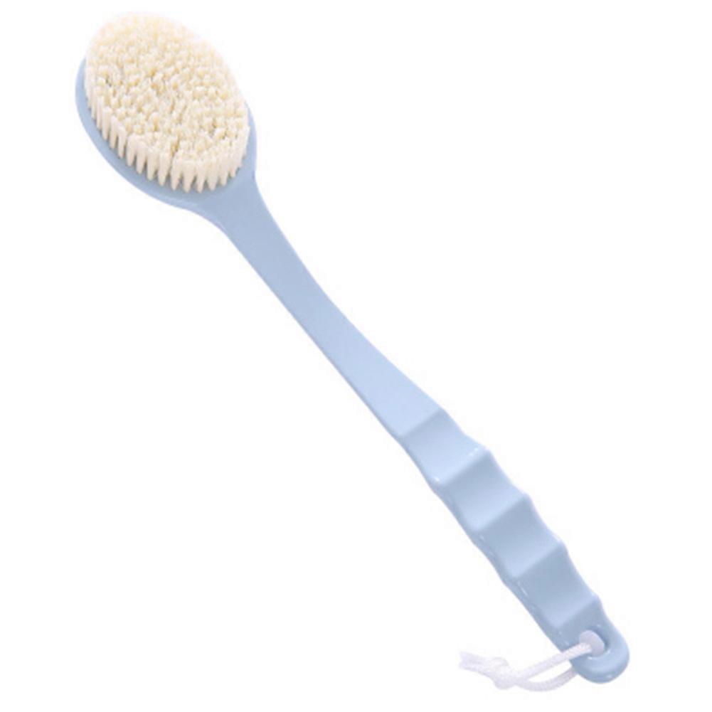 Long Handle Plastic Body Shower Brush for Back Cleaning and Scrubbing, Bath Tool with Soft Bristles and Ergonomic Grip