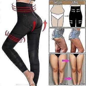 Slimming Anti Cellulite Compression Leggings Leg Shaper High Waist Black Pants