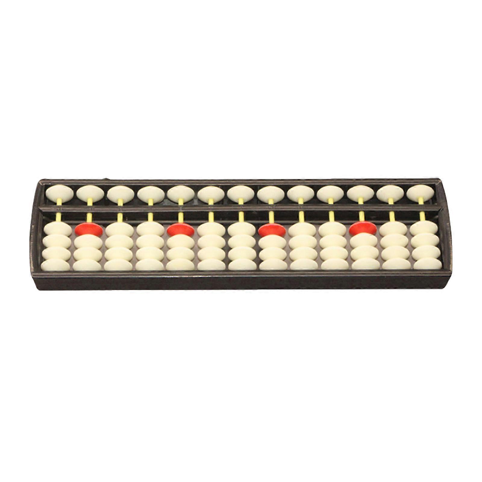 13 Rows 5 Beads Plastic Chinese Arithmetic Abacus 9.84x3x0.8inch Durable