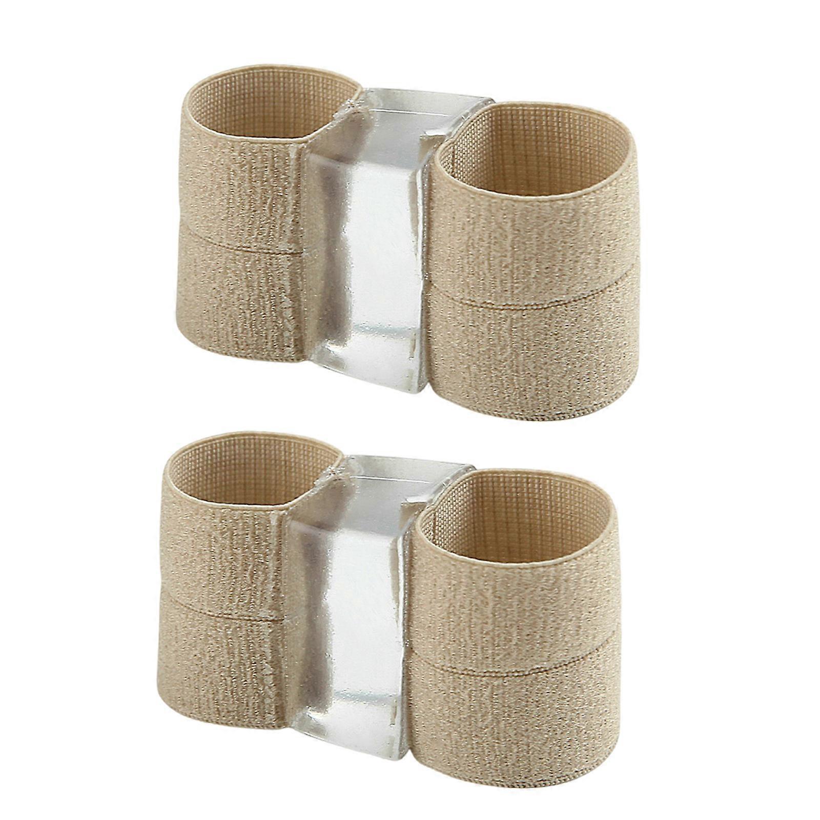 Toe Straightener Soft Hammertoe Corrector Big Toe Separator Hallux Valgus Bunions Corrector Two Hole Toe Splitter color