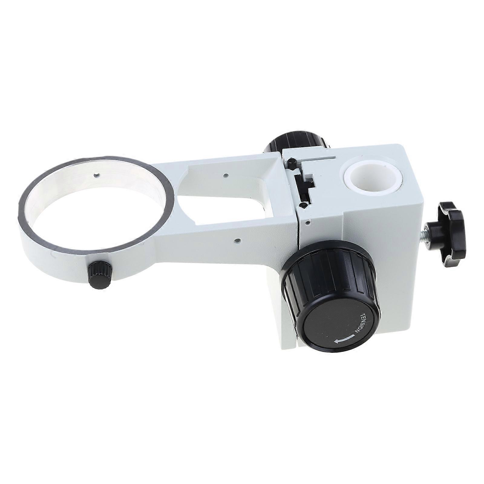 Upgraded Microscope Adapter for Stereo Microscope Focus Adjustment Arm Microscope Head Holder Microscope Accessories  White